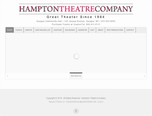 Tablet Screenshot of hamptontheatre.org